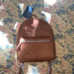 Brown corduroy brown forever 21 backpack